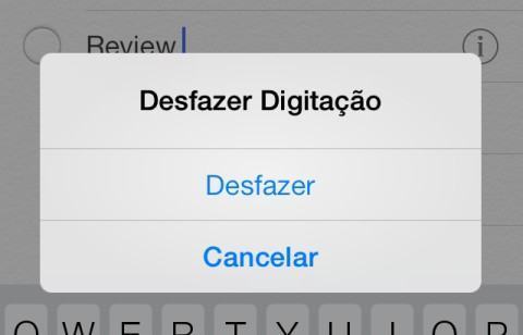 E é assim que se desfaz uma ação no iPhone.