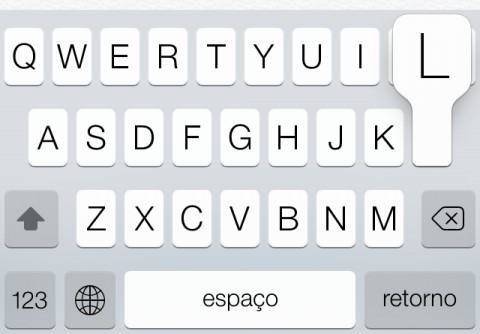 Letras maiúsculas mais rapidamente.