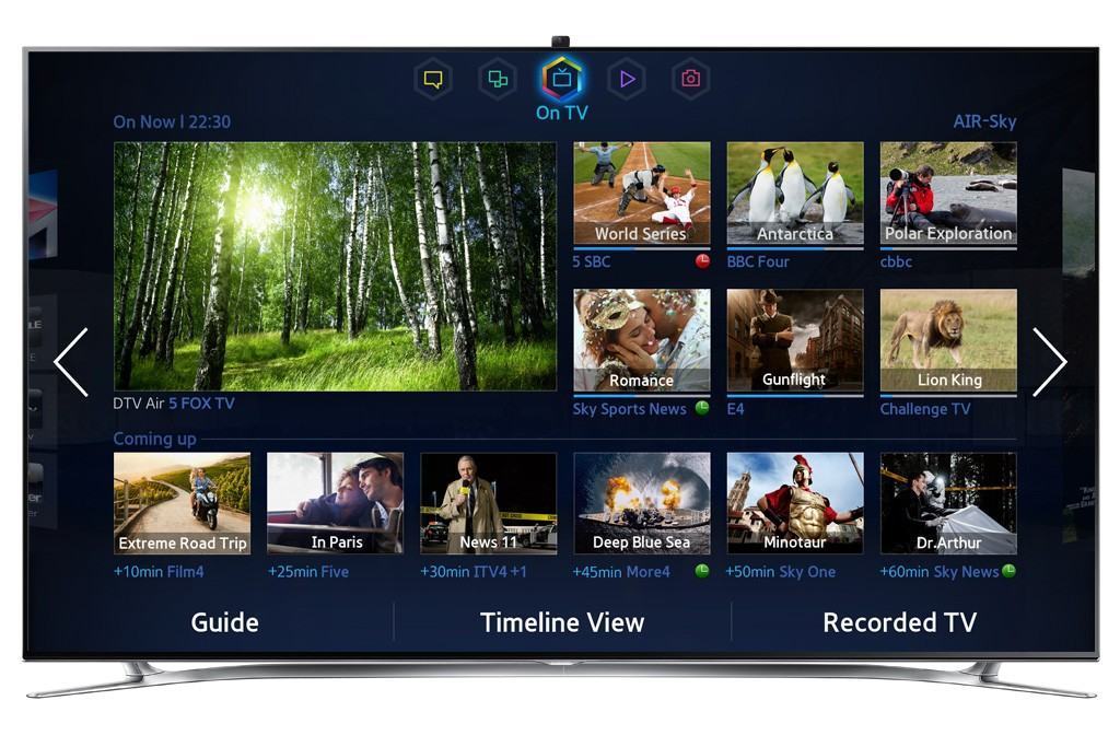 Apps e mais apps nas Smart TVs da Samsung.