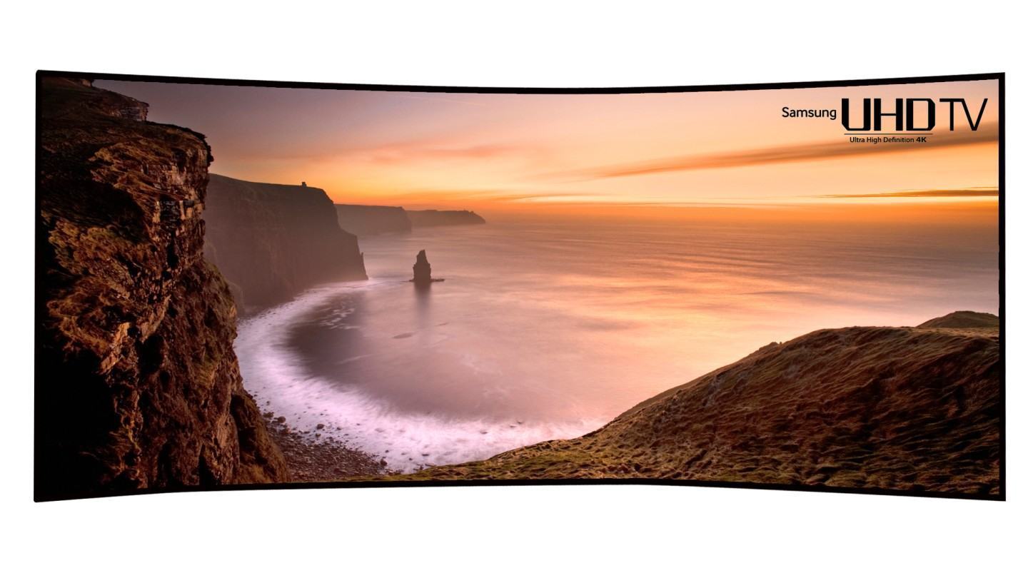 A enorme TV da Samsung.