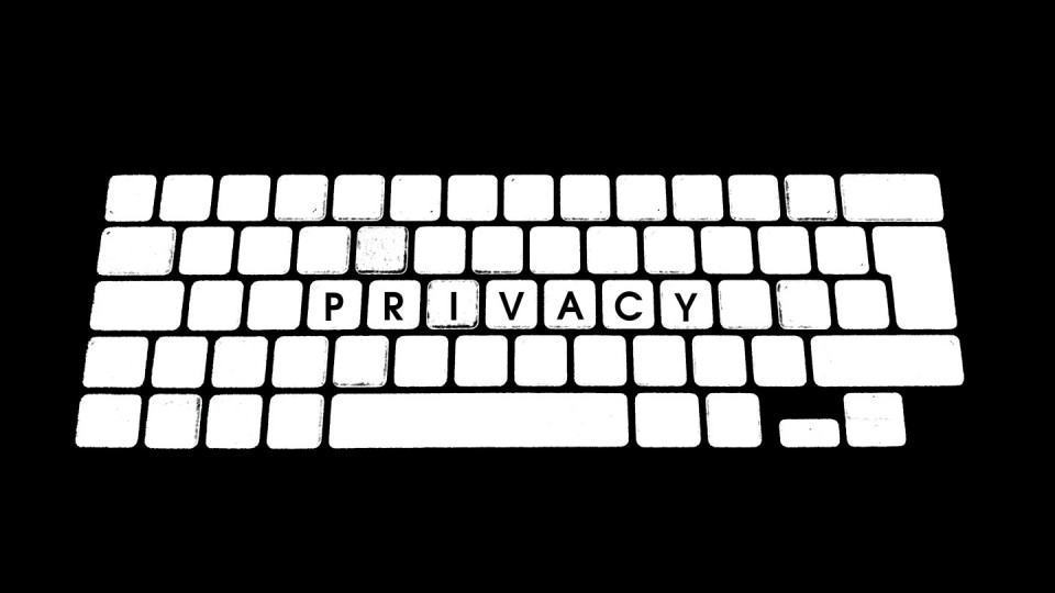 Teclado com a palavra Privacidade escrita.