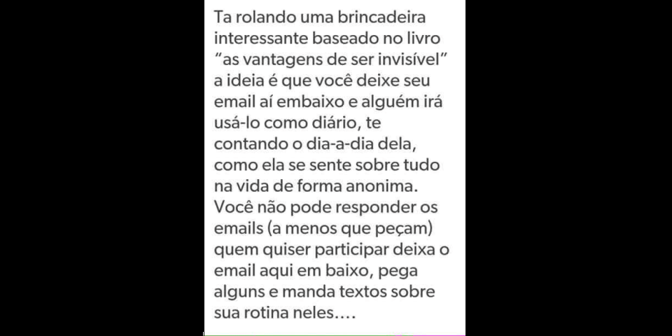 Mande um e-mail anônimo!