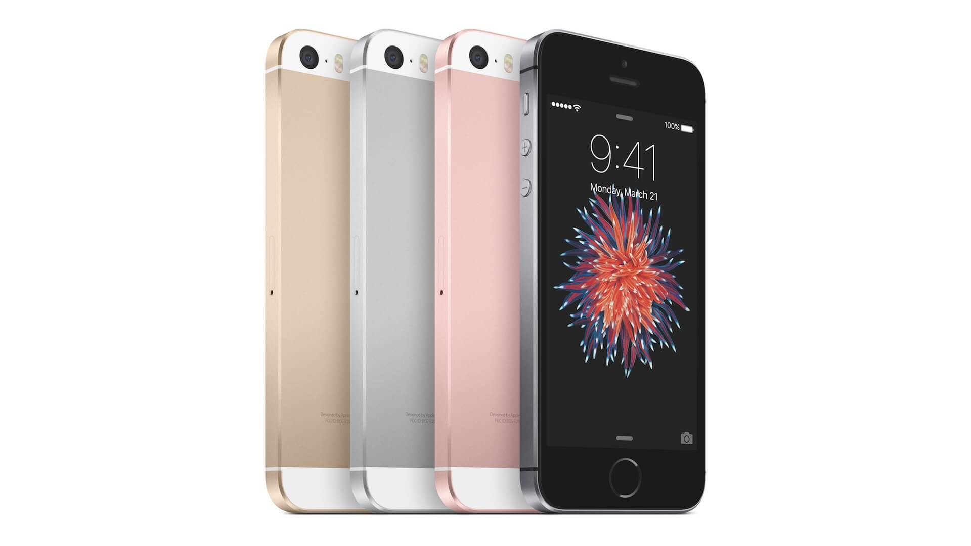 Imagem de divulgação do iPhone SE.