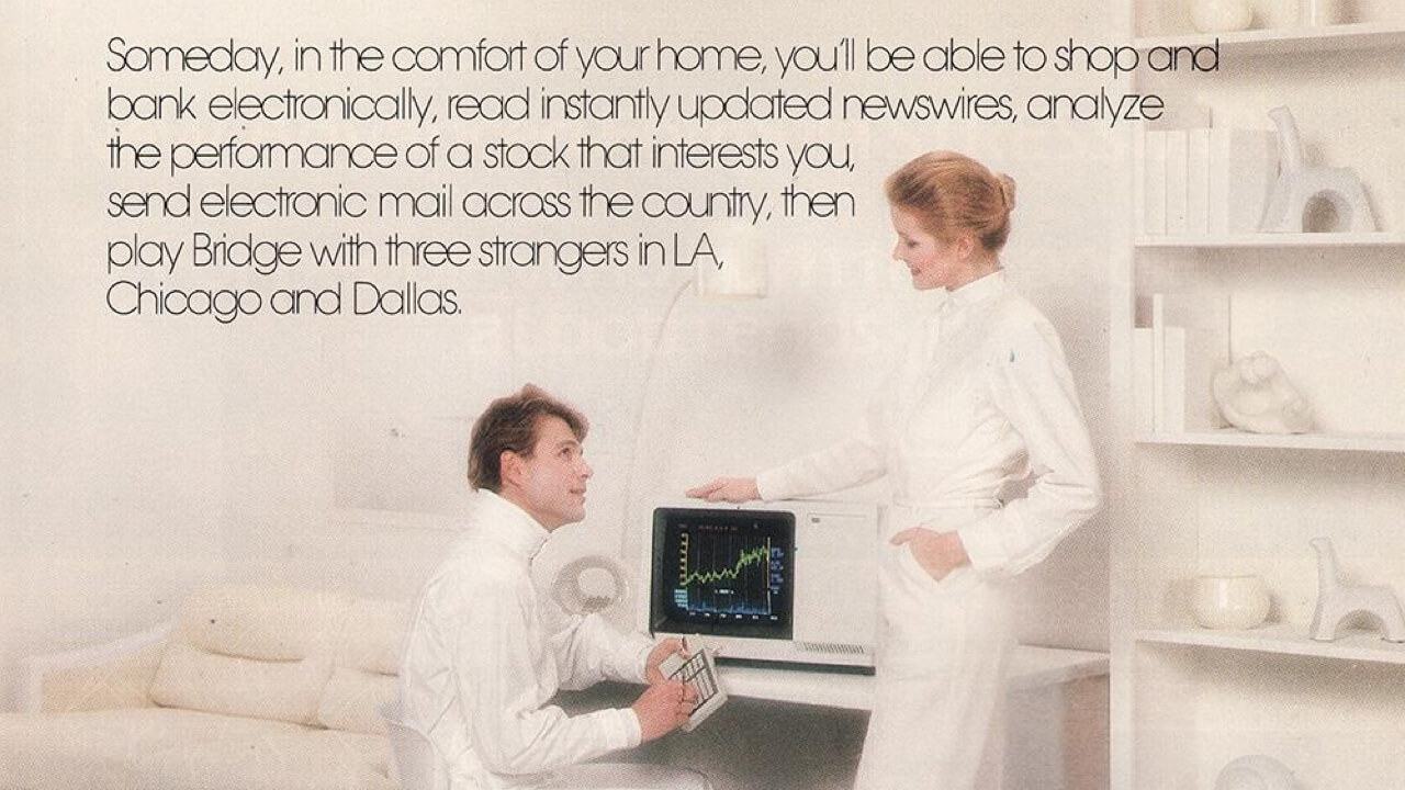 Anúncio da CompuServe, 1983.