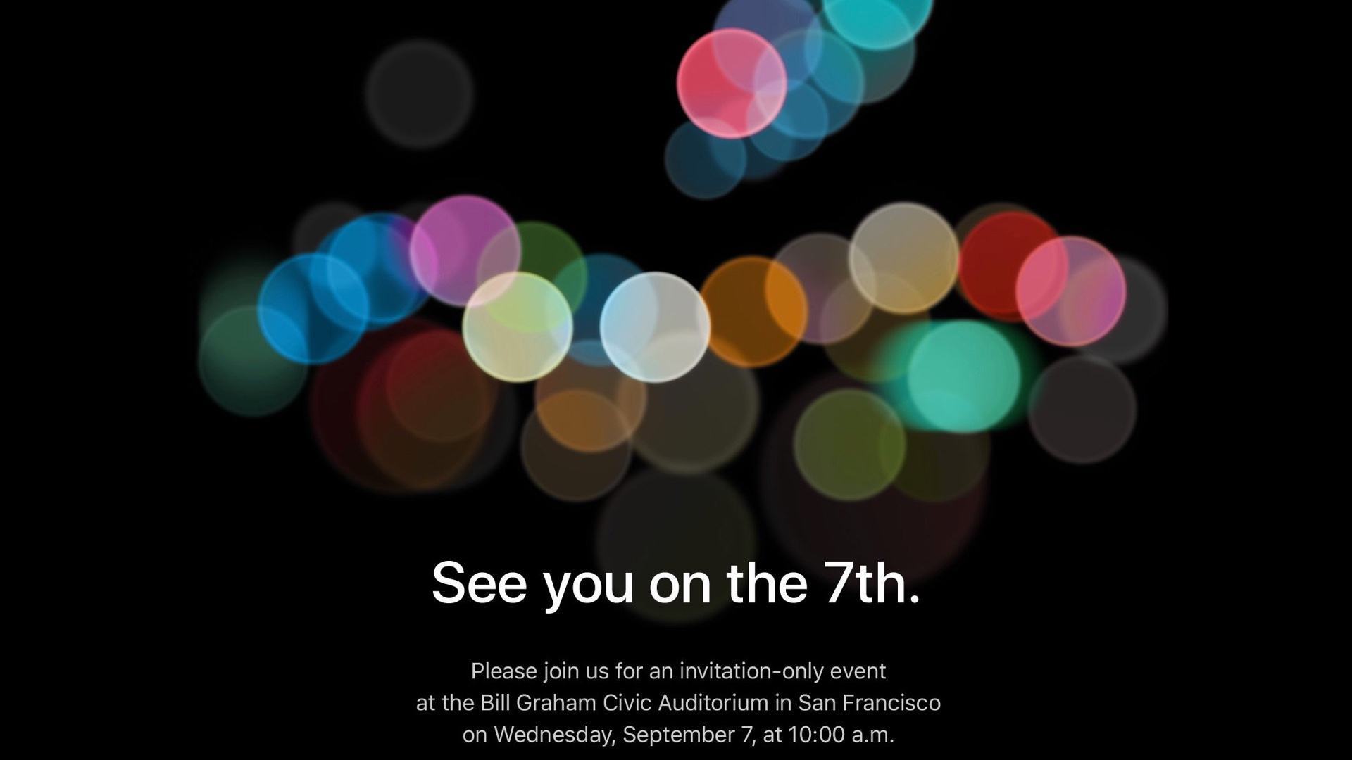 Convite enviado pela Apple à imprensa para o evento do novo iPhone.