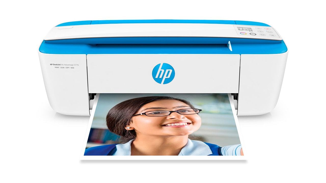 Foto de divulgação da impressora multifuncional HP Deskjet 3776.