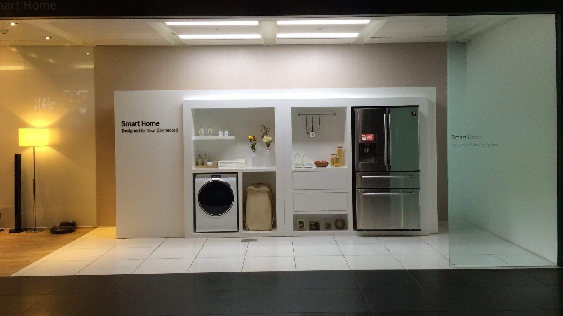 Modelo de casa inteligente da Samsung.