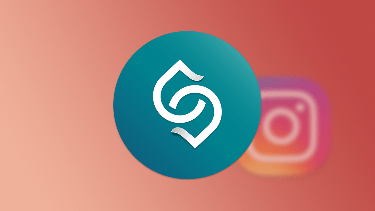 Logo da rede social Status com o do Instagram atrás e borrado.