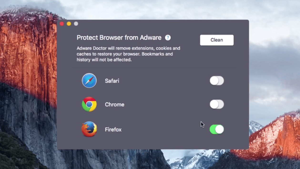 Print do Adware Doctor.