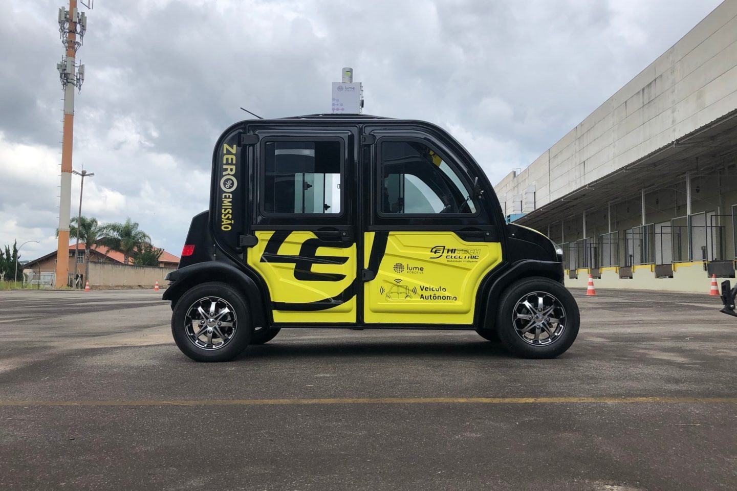 O e.coTech4 visto de lado.