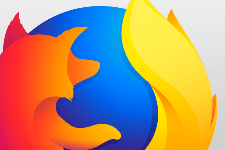 Logo do Firefox grande, parcialmente fora do enquadramento.