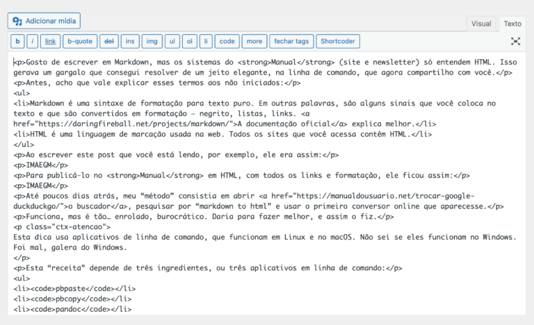 Converta textos entre Markdown e HTML com um simples comando no ...