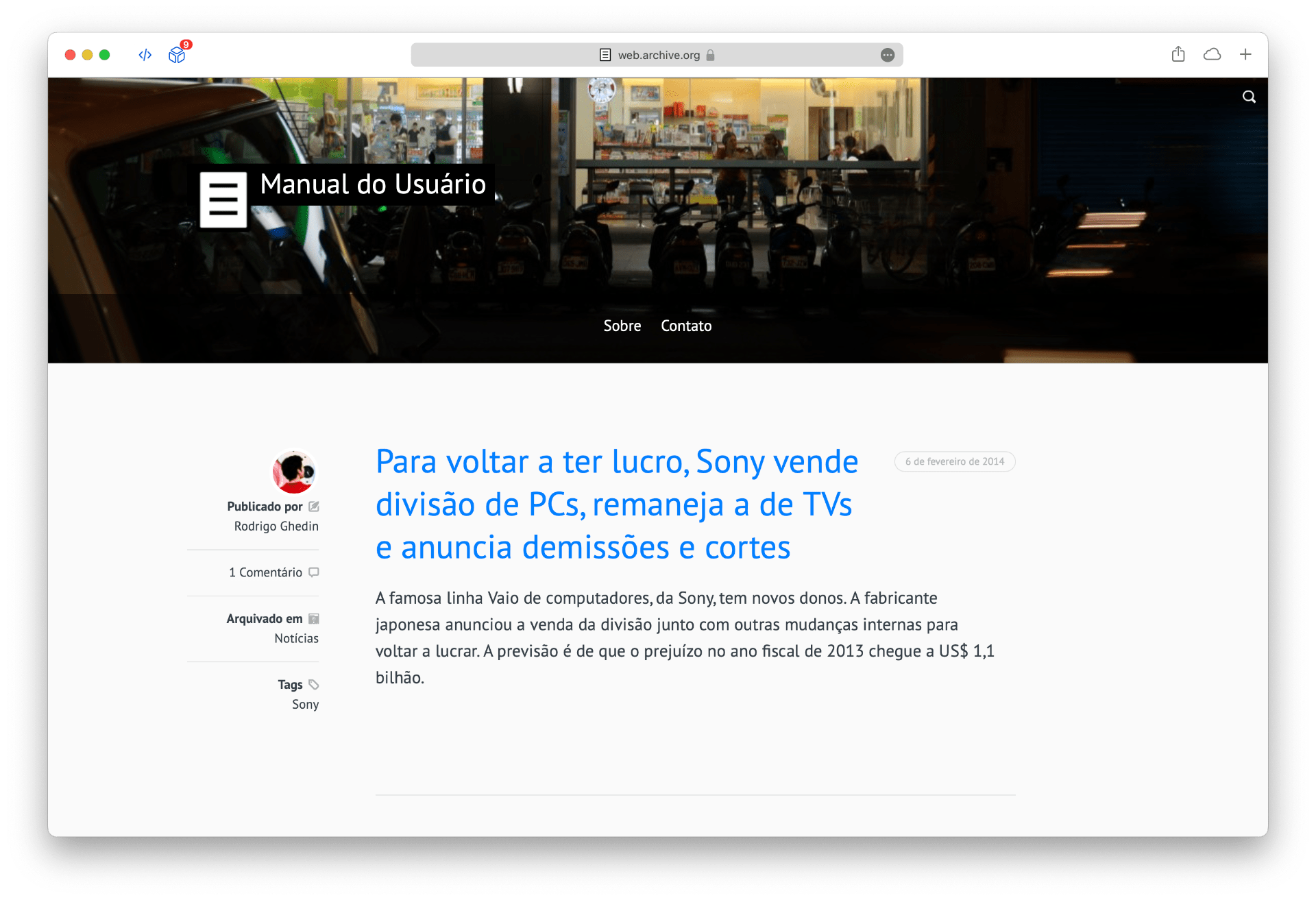 Segundo leiaute do Manual, com uma imagem grande no cabeçalho.