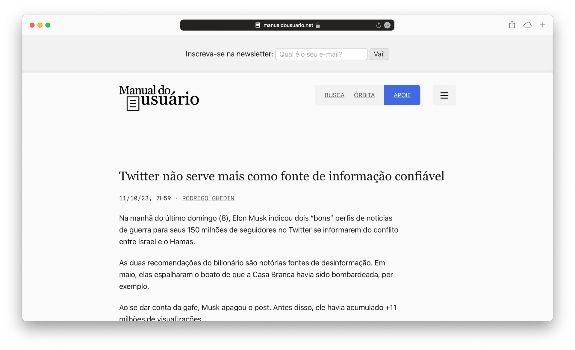 Tema atual do Manual, ainda baseado no Underscores.