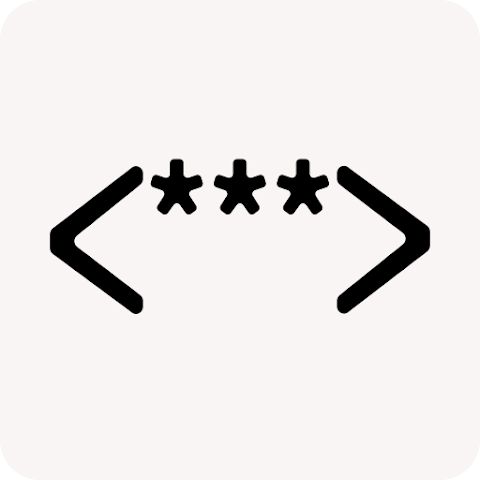 Ícone do aplicativo Copy SMS Code (Android): três asteriscos entre sinais de maior/menor que.
