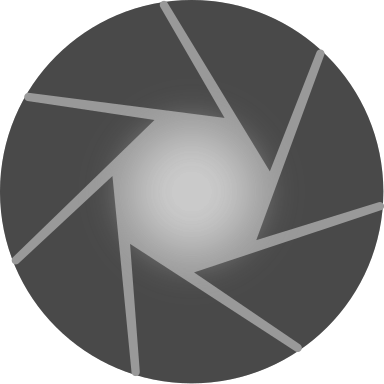 Ícone do Ansel: um diafragma de câmera semi-aberto.