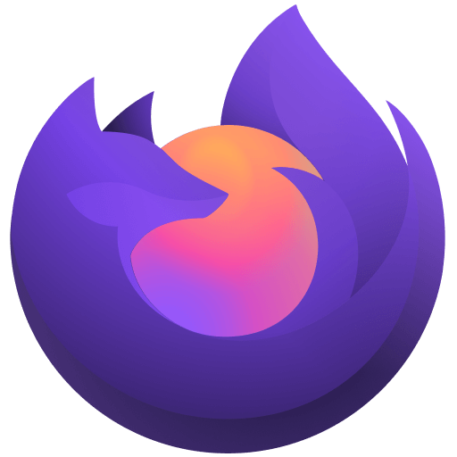 Ícone do Firefox Focus: silhueta de raposa de fogo envolvendo um globo, com cores negativas (em relação ao ícone padrão do Firefox).