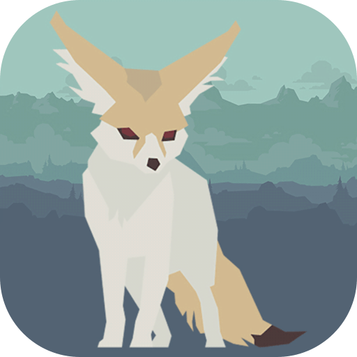 Ícone do app Regicide Companion: uma espécie de raposa contra um horizonte verde.