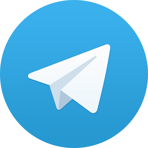 Ícone do Telegram-FOSS: avião de papel dentro de um círculo azul.