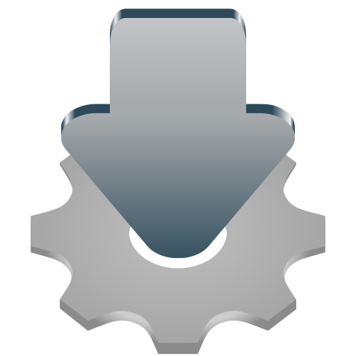 Ícone do Gear Lever: uma seta apontada para baixo, no centro de uma roda dentada.