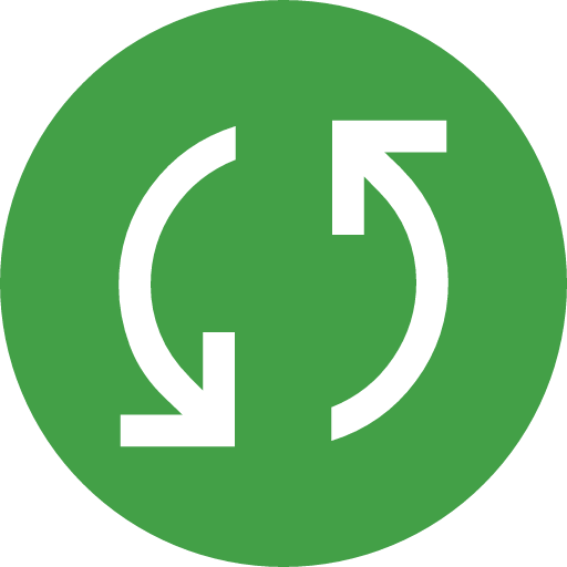BasicSync icon: green circle with two white circular arrows.